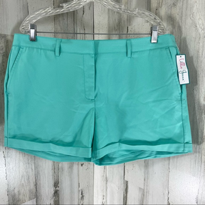 Lillie Green Women’s Turquoise Blue Golf Shorts New With Tag Summer Plus Size 16